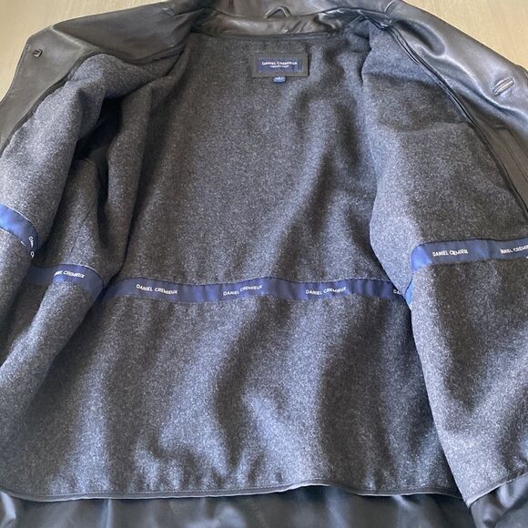 Daniel Cremieux Men’s Black Genuine Lamb Skin Leather Wool Lining Jacket… - Picture 4 of 16
